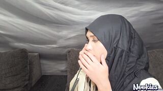 Hijab wife seducing a stranger