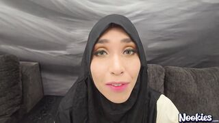 Hijab wife seducing a stranger