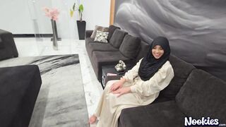 Hijab wife seducing a stranger