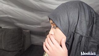 Hijab wife seducing a stranger