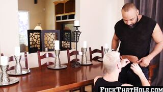 BBC was barebackfucked by blond anal slut Josh Stone