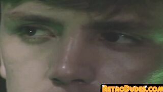 Youthful homo has his butt crude bored subsequent to sucking dick