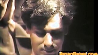 An oldfashioned blowout grooming ritual for gay men on a young man