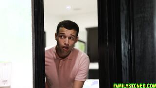 Kiki bouncing up and down on Johnnys cock