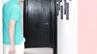 Kiki bouncing up and down on Johnnys cock