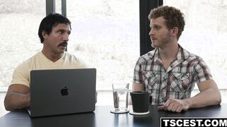 Ftm boy begs his dad and uncle to fuck him!