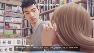 Horny Hottie Seduce Bid Dick Boy in Manga Book Store