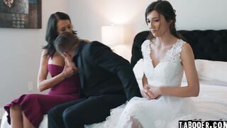 Nathan alternately bangs wife and stepmom