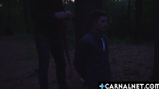 Eddie Patrick pounding Dex Devalls tight twink asshole