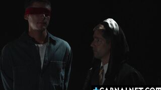Eddie Patrick pounding Dex Devalls tight twink asshole
