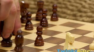 Smart gay Jasper Robinson barebacked by chess playing twink