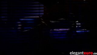 European goddess cum sprayed after blowjob and anal banging