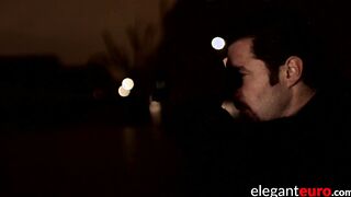 European goddess cum sprayed after blowjob and anal banging