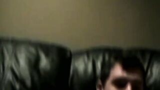 Naughty dick rider grabs his giant tool and masturbates