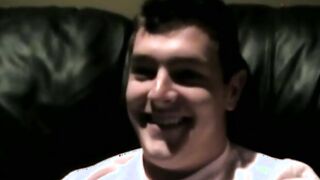Naughty dick rider grabs his giant tool and masturbates