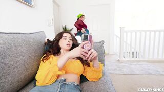 Busty maid decides to revenge her clients daughter