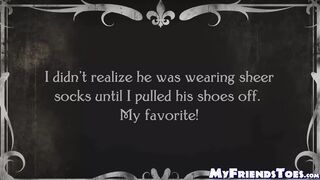 Bearded hairy gay licks his friends feet while he masturbates