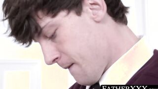 Hot inked high schooler rides large dick in the wake of rimming in untouchable fuck
