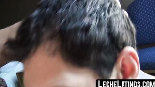 Young Latino girl who is cute was pounded raw and given jizz