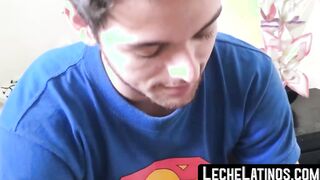 After a friend seduced him a straight Latino jock pounded him raw