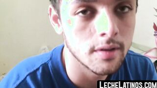 After a friend seduced him a straight Latino jock pounded him raw