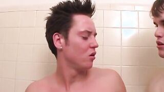 Jock nipples slurped before blowjob and ass licking