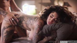 Godson take advantage to fuck busty milf