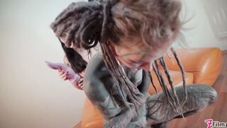 Anuskatzz and Charlotte enjoy anal play with their toy