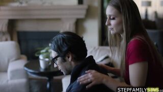 Stepdaughter seducing pissed off stepdad