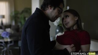 Stepdaughter seducing pissed off stepdad