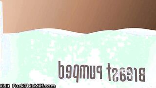 Mom with big milkings fucks with a bearded and cums from vaginal - Savannah Bond