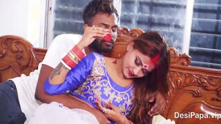 Young Indian Wife First Time Sex On Her Wedding Night With Her Desi Husband