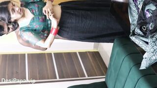 Horny Indian Fucking His Mature Desi MILF Maid While Home Alone Watching Porn