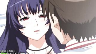 Sensual busty teen satisfies her man