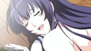 Sensual busty teen satisfies her man