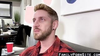 Stepfather draws twink off and rawdrills his butt nononsense