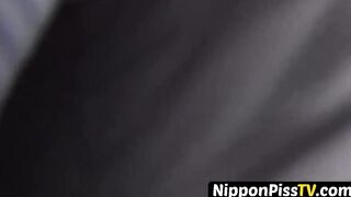 Asian darlings with hot bushy pussies close up back street peeing