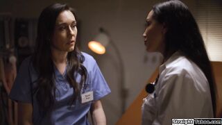 Latin milf doctor seduce nurse to comply