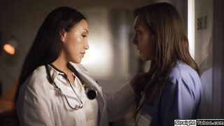 Latin milf doctor seduce nurse to comply