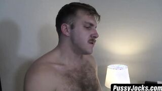 Enticing FTM transsexual gives a sensual caress and screws a man