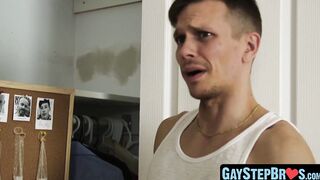 Without any protection between two stepbros in no bad-to-the-bone sex