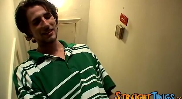 Young straight thugs jacking off their cocks for cum