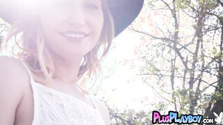 Big tits teen talking about herself