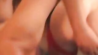 Naughty MILF ravaged and cum sprayed at nasty bukkake party
