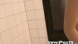 Pissing session with some cute and kinky Japanese chicks