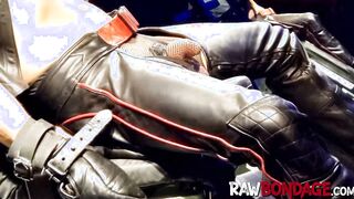 Dominant master enjoys jocky nipple and cockplaying