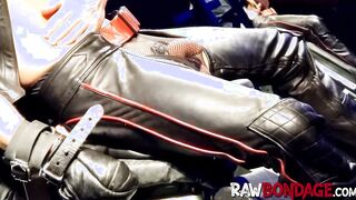 Dominant master enjoys jocky nipple and cockplaying