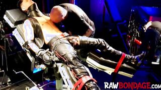 Dominant master enjoys jocky nipple and cockplaying