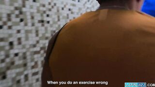 Diego Luna offering Enrique Mudu a special massage