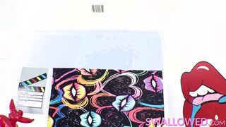 SWALLOWED Angel Young's deepthroat challenge